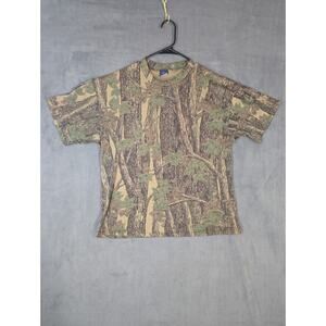 Duofold Shirt Mens Med Camouflage Trebark Hunting Outdoor Thermal Vintage